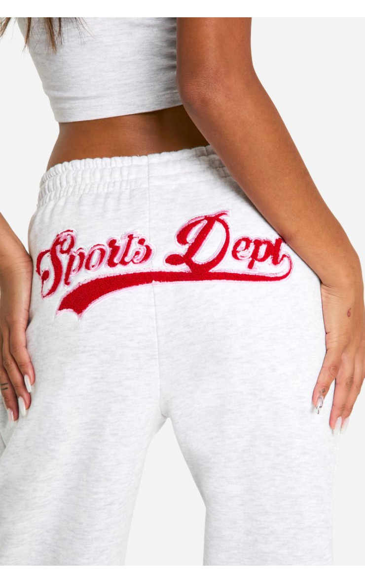 Sports Dept Toweling Applique Straight Leg Jogger