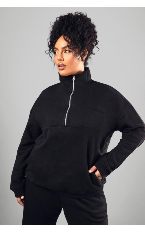 Великий світшот Dsgn Studio з вишивкою на половину блискавки