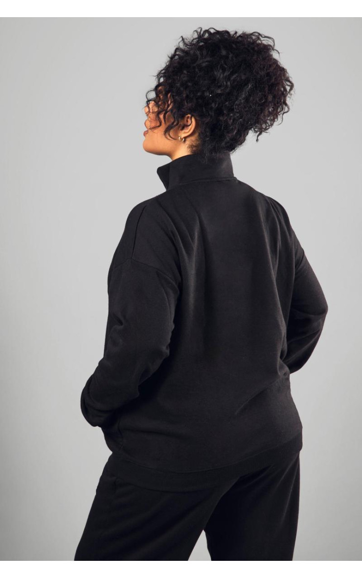 Великий світшот Dsgn Studio з вишивкою на половину блискавки