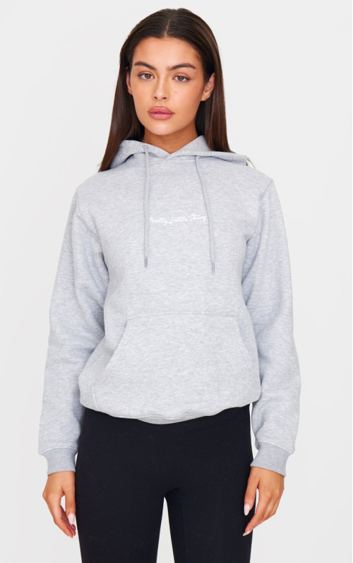 PrettyLittlething Grey Marl негабаритний пітний балахон